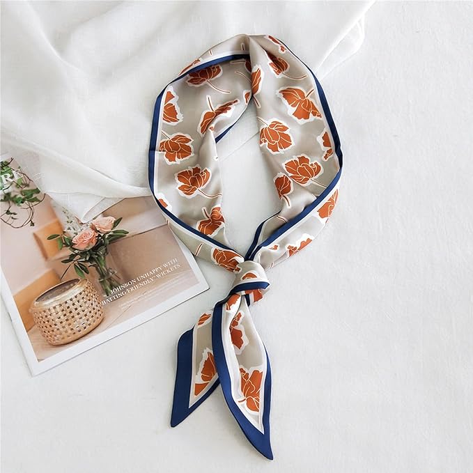 Hair Scarf for Women Silky Satin Headscarf Neck Scarves for Handbag Accessory