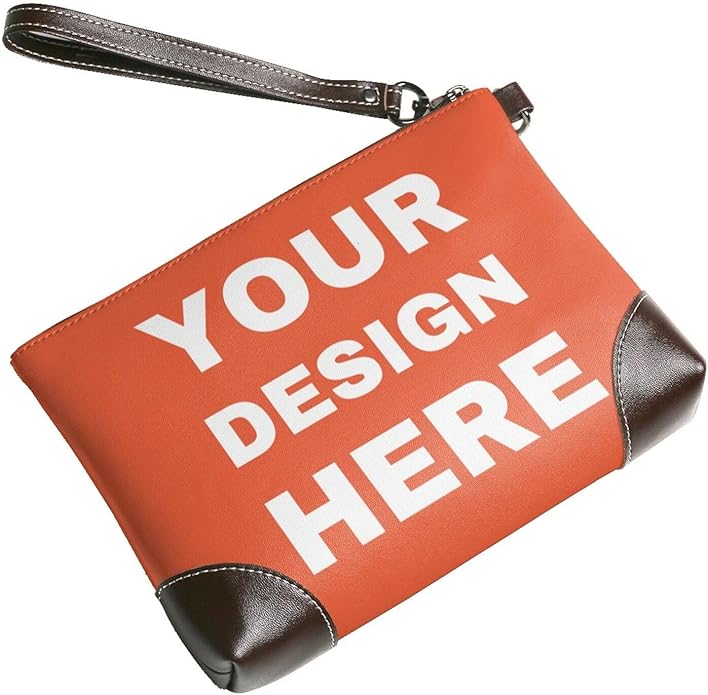 Custom Leather Wristlet Personalized Wallets For Women Men Wristlet Handbags Customized Clutch Purses For Women