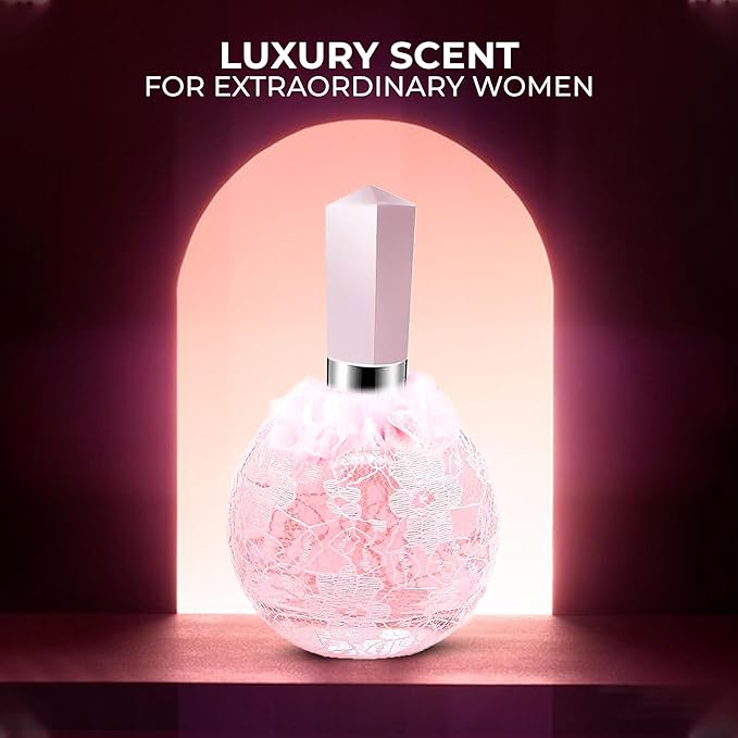 Beauty rose Women Perfume Natural Spray Eau De Parfum – Elegant And Timeless Rose Fragrance For Classic Sophistication 3.4 Fl Oz
