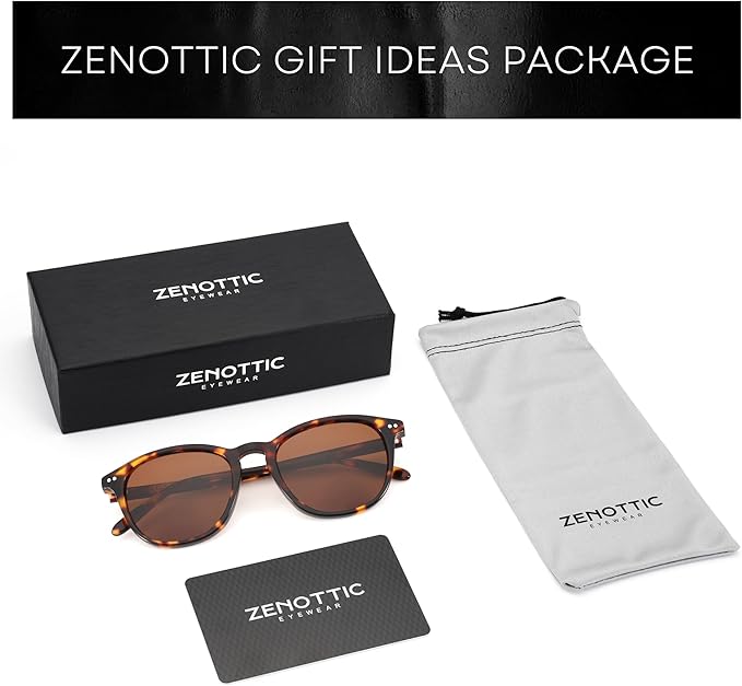 ZENOTTIC Round Polarized Sunglasses Women: UV400 Protection Classic Retro Circle Shades for Driving Fishing Golf Fashion