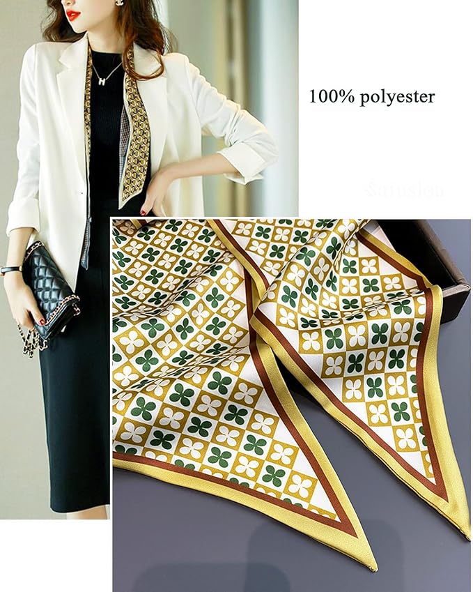 Purse Scarf For Handbags Head Scarves For Women's Hair Bags Scarfs Long Skinny Scarves Fashion Silky