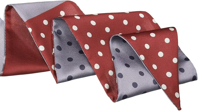 Allegra K Chic Polka Dots Women Neckerchief Skinny Scarves Hair Band Ribbon for Bag Accessory