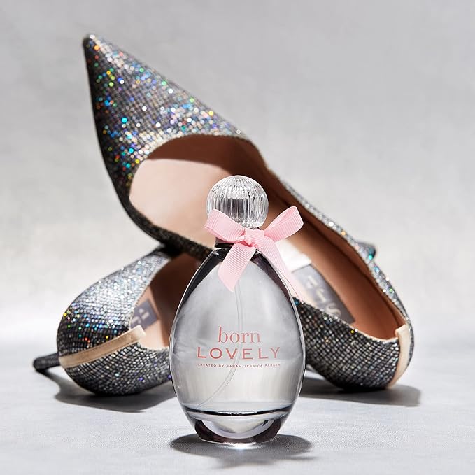 Born Lovely by SJP - Lush, Sweet, Elegant Amber Floral Eau De Parfum Spray Fragrance for Women - Mandarin, Peony, Honeysuckle, and Freesia - Intense, Long Lasting Scent - 3.4 oz