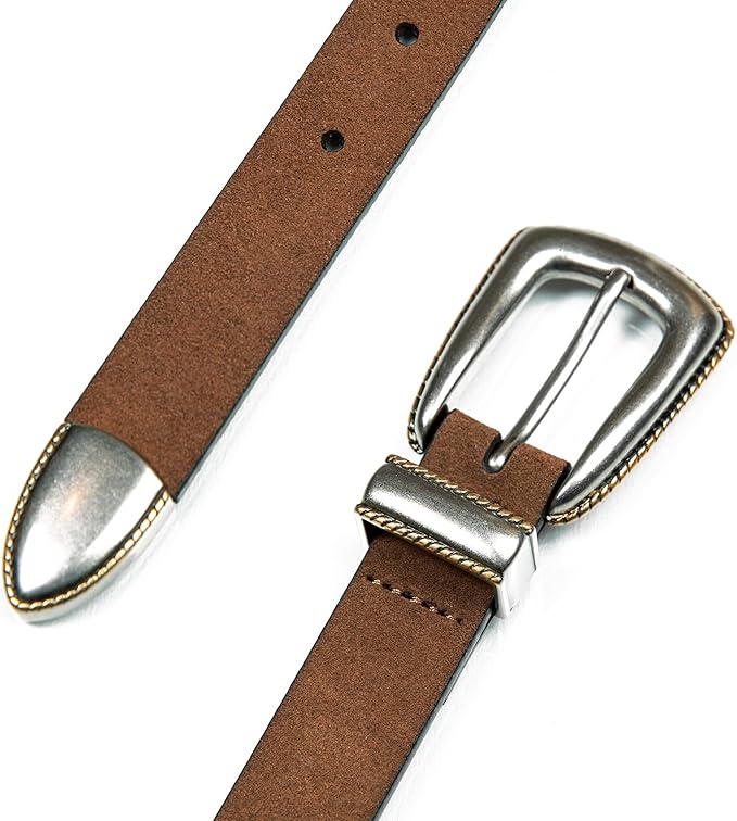 Lucky Brand Women's Western-Inspired Leather Belt | Classic | American Heritage | Casual | Vintage | Cowboy