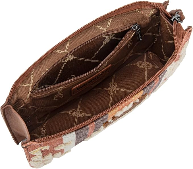 Montana West Wrangler Clutch Purses for Women Western Wristlet Wallet Boho Aztec Card Holder Zipper Handbags for Ladies AR-WG313-181BR
