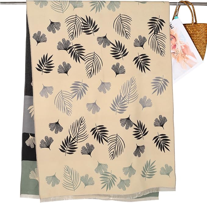 EXTREE Scarfs for Women Pashmina Silky Shawl Wrap for Evening Dressing Blanket Open Front Poncho Cape