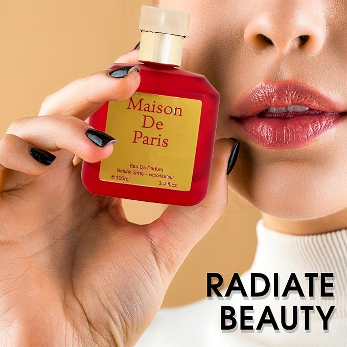 Maison De Paris for Women, Eau de Parfum Natural Spray | Floral and Oriental Notes | Sensual and Fresh Fragrance, for all Skin Types | Casual and Formal Wear, 3.4 Fluid Ounce/100 Ml