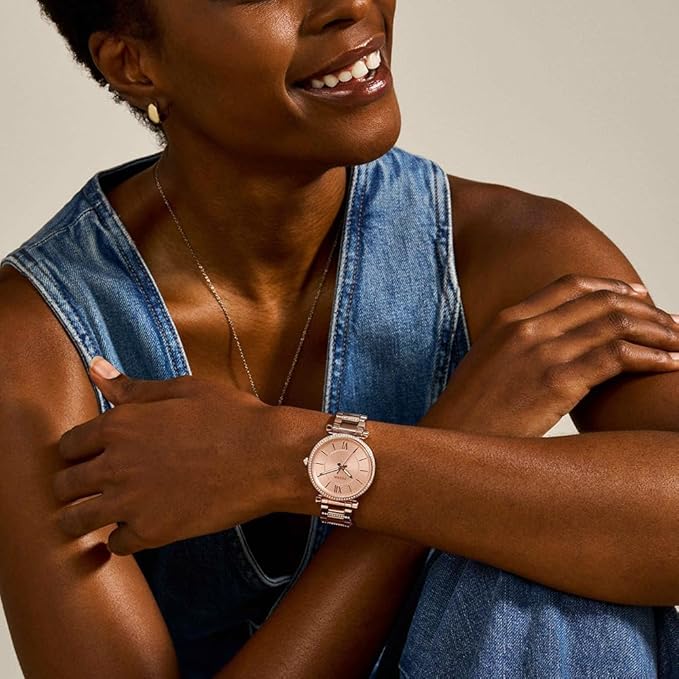 Fossil Women's Carlie Quartz Stainless Steel Three-Hand Watch