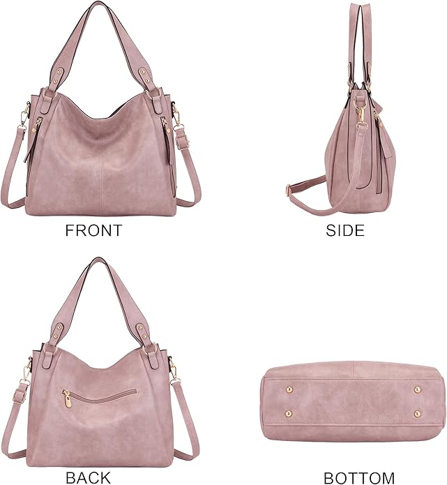 Women's Hobo Handbags Crossbody Bags Ladies Tote Shoulder Bags Purses and Wallet Set 2pcs