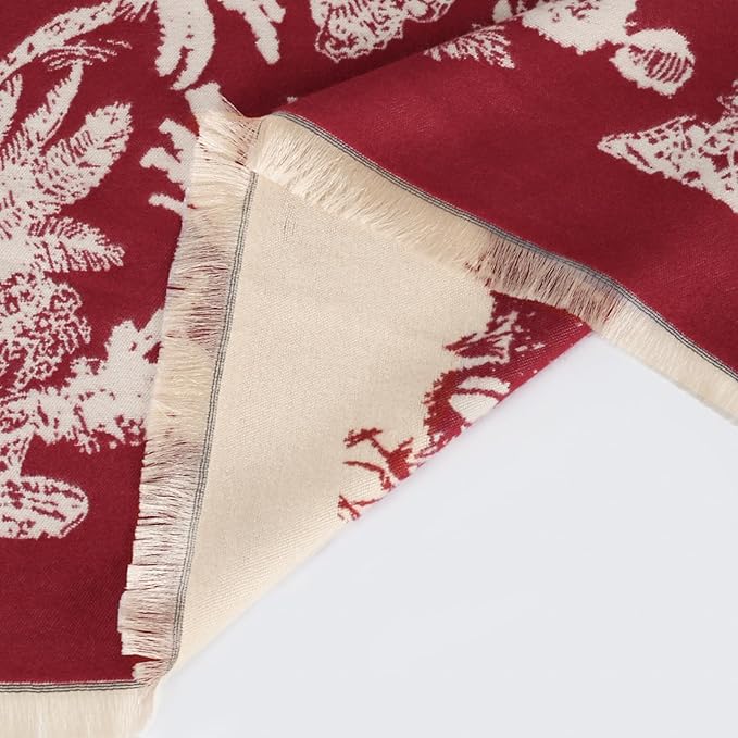 EXTREE Scarfs for Women Pashmina Silky Shawl Wrap for Evening Dressing Blanket Open Front Poncho Cape