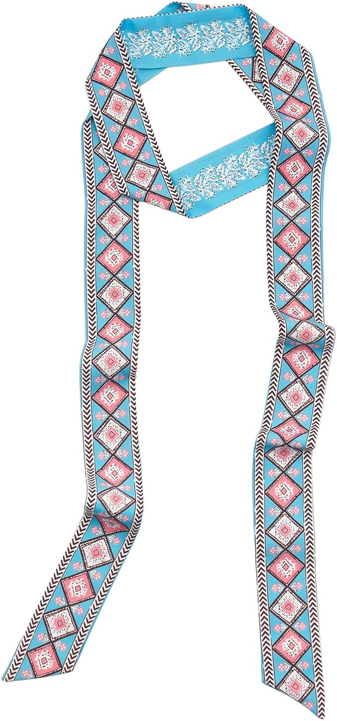 Solid Color Neck Scarf Purse Narrow Scarf Handbags Skinny Twill Hair Scarves Women Fashion Accessories Bag Charms