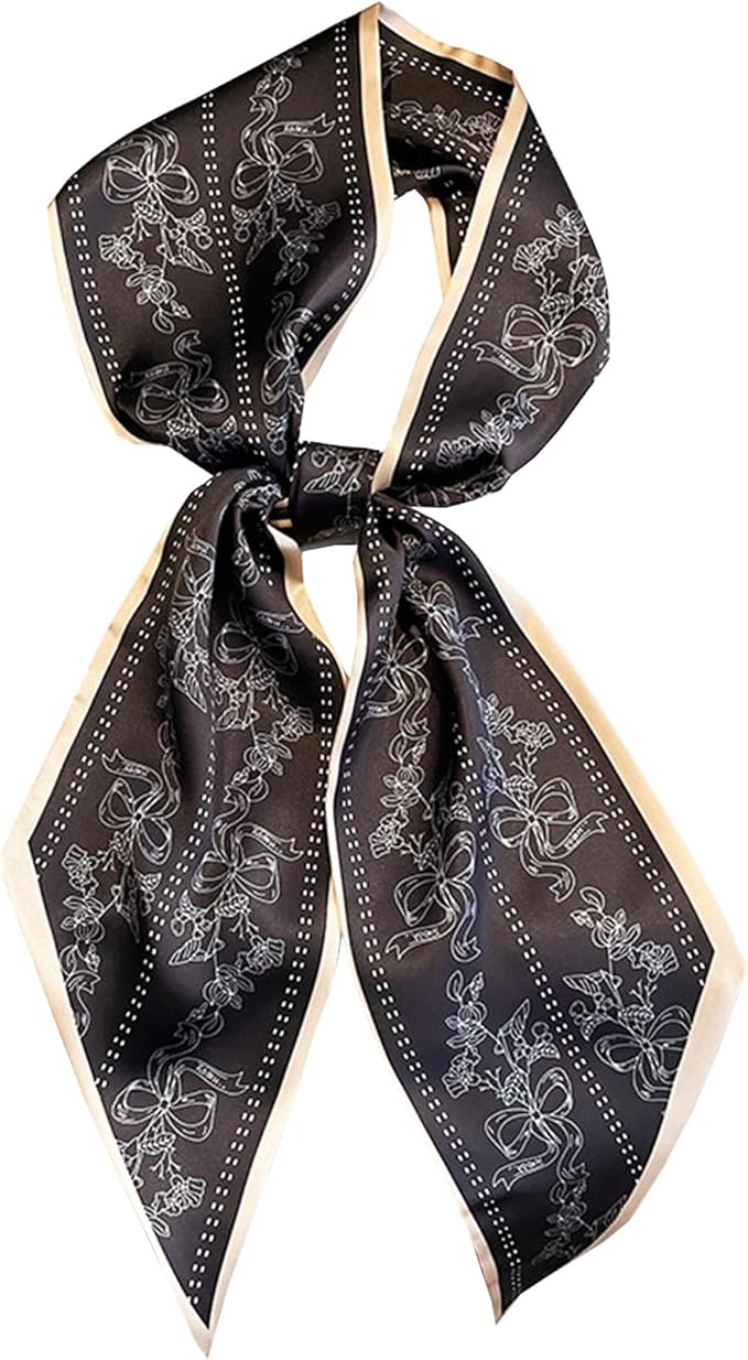 Purse Scarf For Handbags Head Scarves For Women's Hair Bags Scarfs Long Skinny Scarves Fashion Silky