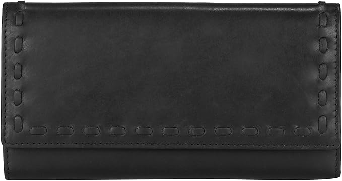 Lady Conceal Hope RFID Leather Laced Wallet (Black)