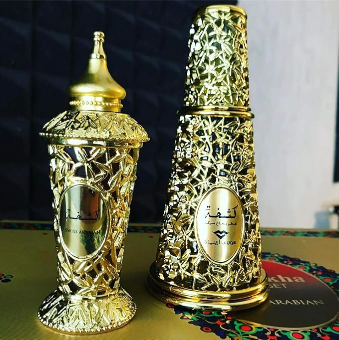 Swiss Arabian Kashkha - Luxury Products From Dubai - Long Lasting And Addictive Personal Perfume Oil Fragrance - A Seductive Signature Aroma - 0.6 Oz