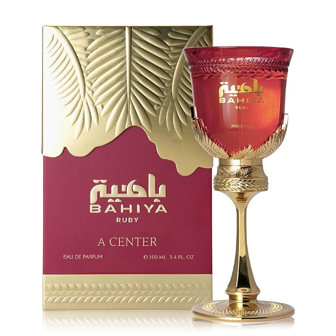 Bahiya Women's Perfume 3.4Fl Oz Eau de Parfum With Blood Orange,Mandarin,Black Currant,Passion Fruit,Patchouli,Vanilla,Luxury Scent with Elegant Bottle for Women Gift