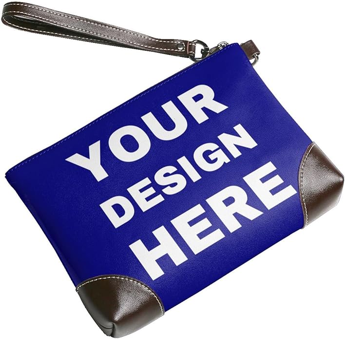 Custom Leather Wristlet Personalized Wallets For Women Men Wristlet Handbags Customized Clutch Purses For Women