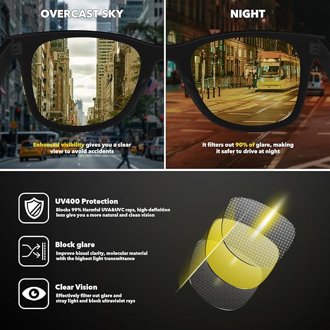 MEETSUN Polarized Sunglasses for Women Men Classic Retro Square Frame Driving Sun Glasses UV Protection