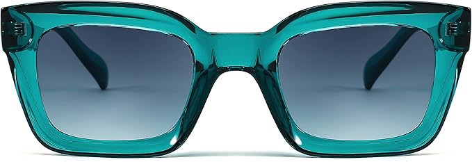 FEISEDY Classic Women Sunglasses Fashion Thick Square Sun Glasses Chunky Frame UV400 B2471
