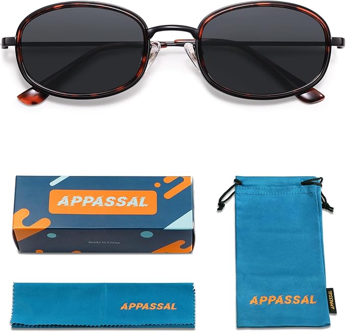 Retro Oval Sunglasses for Women Men Trendy Large Round Y2k Sunnies AP3681