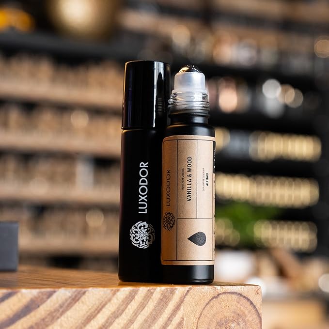 VANILLA & WOOD, Impression of Althair, Men Perfume Oil long lasting, Alcohol Free, Fragrance Oil for Body, 10ml Roll On