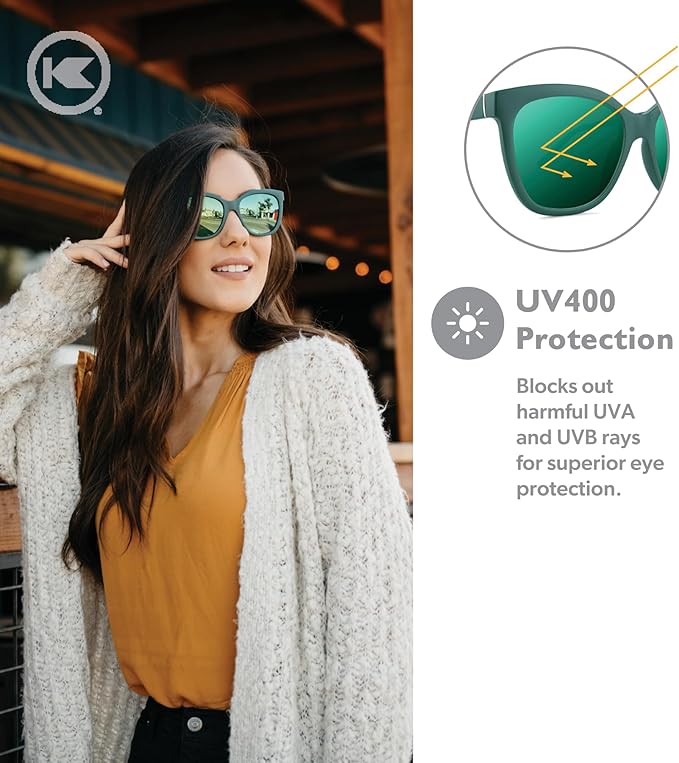 Knockaround Deja Views Polarized Sunglasses for Women & Men - Trendy Sunglasses - UV400 Protection