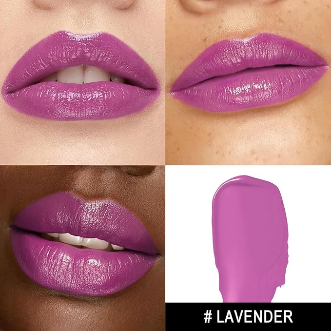 MAKI YIKA 3Pc Moisture Lipsticks for Women Pink Purple Berry Lipstick Hydrate Tinted Lip Balm for Dry Cracked Lips Glossy Lip Color, MA62/65/57