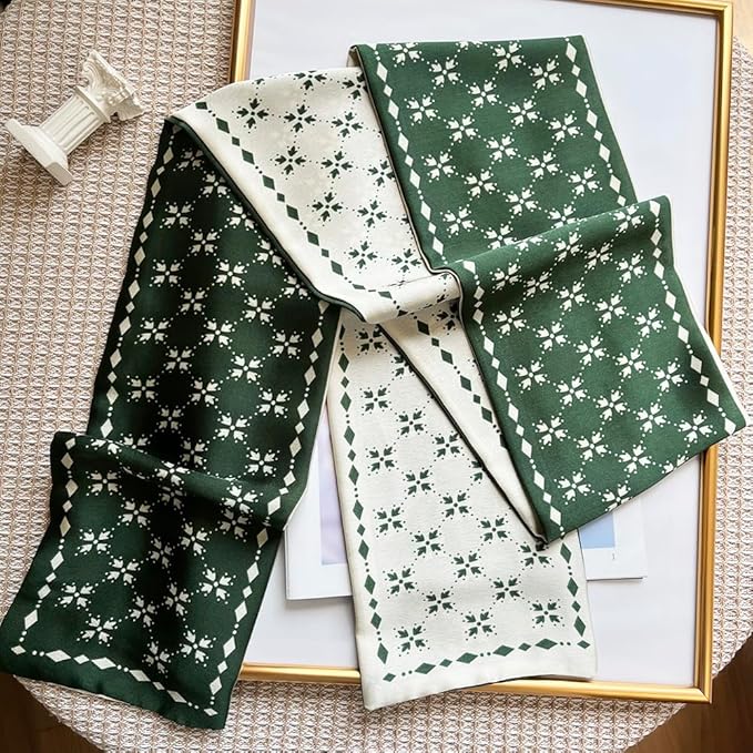 Silk Head Scarf for Hair Fashion Headwrap for Women Lightweight Neck Tie