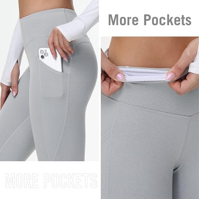 baleaf Winter Clothing Women Leggings Fleece Lined Tights Thermal Warm Thick Cold Weather Gear 1 Pockets