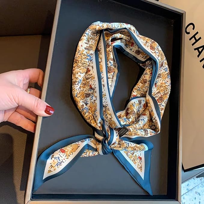 Hair Scarf for Women Silky Satin Headscarf Neck Scarves for Handbag Accessory