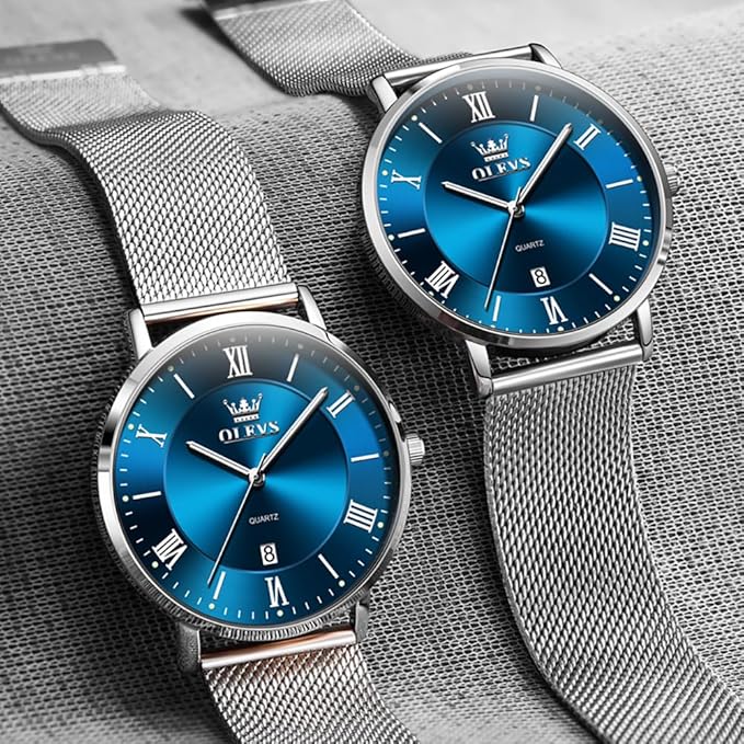 OLEVS Mens Gold Watches Analog Quartz Business Dress Watch Day Date Stainless Steel Classic Luxury Luminous Waterproof Casual Male Wrist Watches