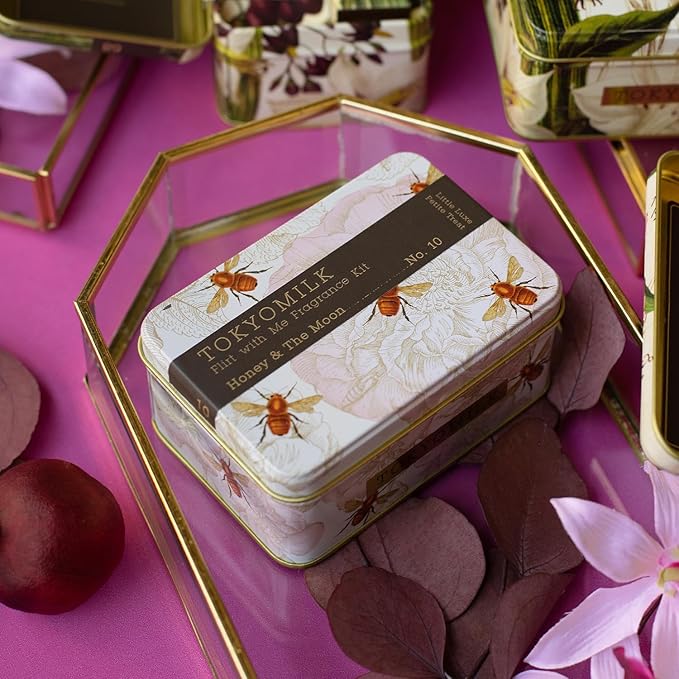 TOKYOMILK Honey In The Moon Flirt With Me Kit, Little Luxe Parfum & Petite Treat Handcreme, Subtly Sweet Honey, Sugared Violet, Jasmine, Sandalwood, Luxury Gift Set, Travel Hand Lotion and Perfume