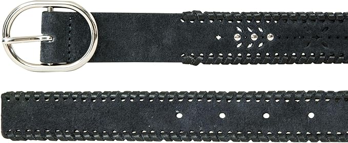 Lucky Brand Women's Embroidered Leather Belt | Stylish | Classic | Western-Inspired | American Heritage | Jean | Pant