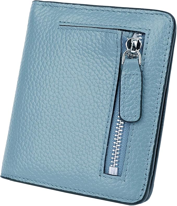 AINIMOER Small Leather Wallet for Women, Ladies Credit Card Holder RFID Blocking Women's Mini Bifold Pocket Purse
