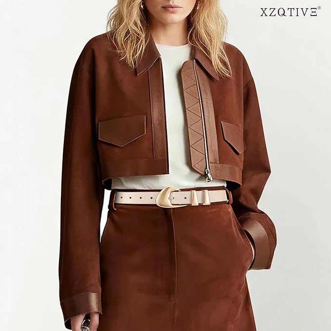 XZQTIVE Women's Leather Belts for Jeans Dress Pants Black Brown Belts for Women Ladies Waist Belts with Gold Buckle