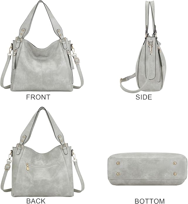 Women's Hobo Handbags Crossbody Bags Ladies Tote Shoulder Bags Purses and Wallet Set 2pcs