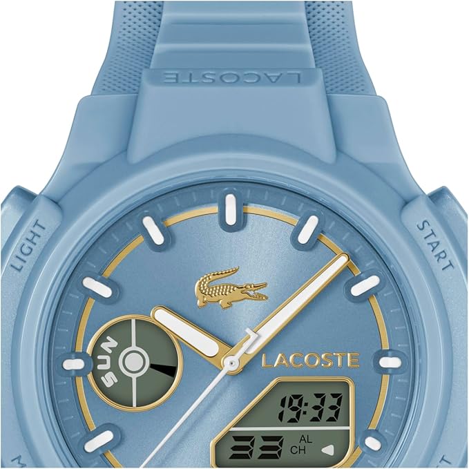 Lacoste LC33 Women's Analog Digital Watch, Silicone Strap, Contemporary, Sporty - Premium Fashion Timepiece - Gift for Her, 40mm