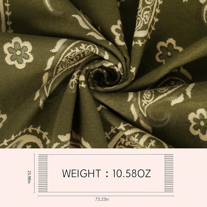 EXTREE Scarfs for Women Pashmina Silky Shawl Wrap for Evening Dressing Blanket Open Front Poncho Cape