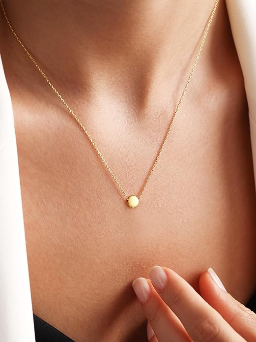 PROSILVER 925 Sterling Silver Necklace for Women | Dainty Delicate Adjustable Choker with Heart/Star/Moon/Vertical Bar Pendant, Hypoallergenic Tarnish Resistant Everyday Jewelry Gift for Her