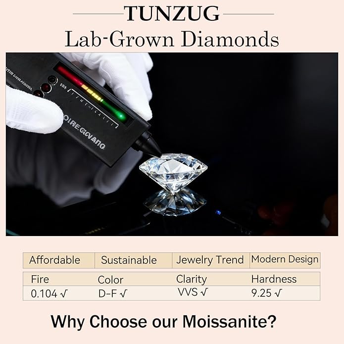 Moissanite Stud Earrings D Color VVS1 Moissanite Earrings 925 Sterling Silver 18K Gold Plated Friction Flat Bottom Mermaid Tail Earrings for Women