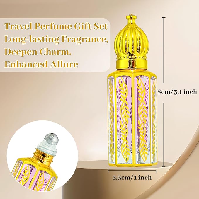 MR.A 3Pack Arabian Perfume for Women, Arabic Long Lasting Perfume Oil, Luxury Arab Parfume Oil for Women, Soft Parfume Arabe 1.2FL OZ baby purple, Pheromones Perfumes, Mini Perfumes Gift Set