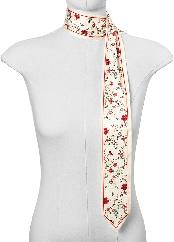1 Pack Purse Scarf Handbags Skinny Twill Hair Scarves Narrow Neck Scarf Band Women Fashion Accessories Bag Charms