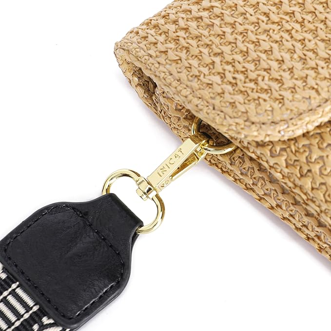 MINICAT Straw Small Summer Purses for Women Crossbody Purse Beach Bags for Everyday Cruise Travel Vacation Essentials | Straw, Small, Summer, for Everyday, Cruise, Travel, Vacation, Essentials