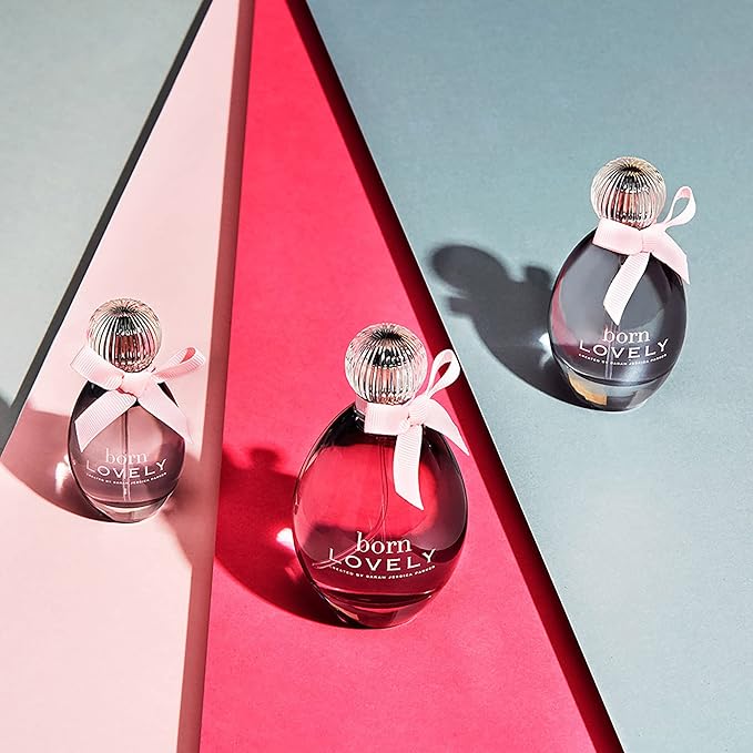 Born Lovely by SJP - Lush, Sweet, Elegant Amber Floral Eau De Parfum Spray Fragrance for Women - Mandarin, Peony, Honeysuckle, and Freesia - Intense, Long Lasting Scent - 3.4 oz