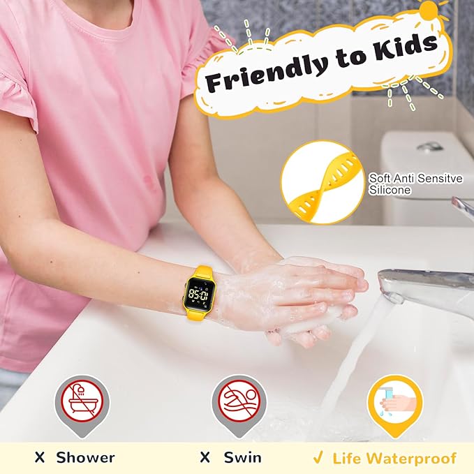 L LAVAREDO Kids Digital Watches for Boys Girls,Waterproof Sport Watch with Pedometer Stopwatch Vibration Alarm for Ages 5-13,No App Fitness Tracker Watch for Kids Teens Birthday Christmas Gifts