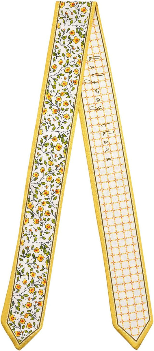 1 Pack Purse Scarf Handbags Skinny Twill Hair Scarves Narrow Neck Scarf Band Women Fashion Accessories Bag Charms