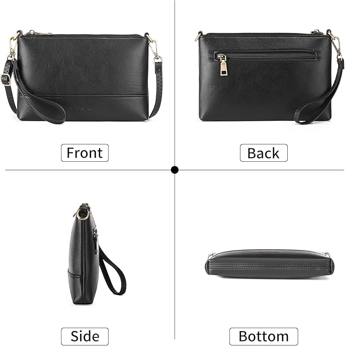GAEKEAO Wristlet Wallet Clutch Purses For Women Small Crossbody Bag Cell Phone Wallet Purse Shoulder Handbag with Card Slots