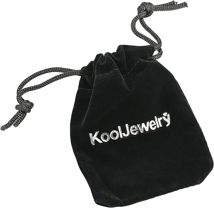 Kooljewelry 14k White Gold Box Chain Pendant Necklace for Women (0.6mm, 0.7mm, 0.8mm or 1mm/ lengths from 13 to 30 inches)