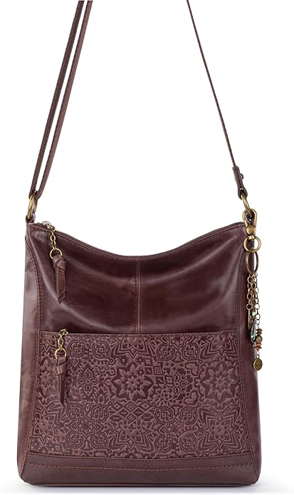 The Sak Lucia Crossbody Bag in Leather, Convertible Purse with Adjustable Strap