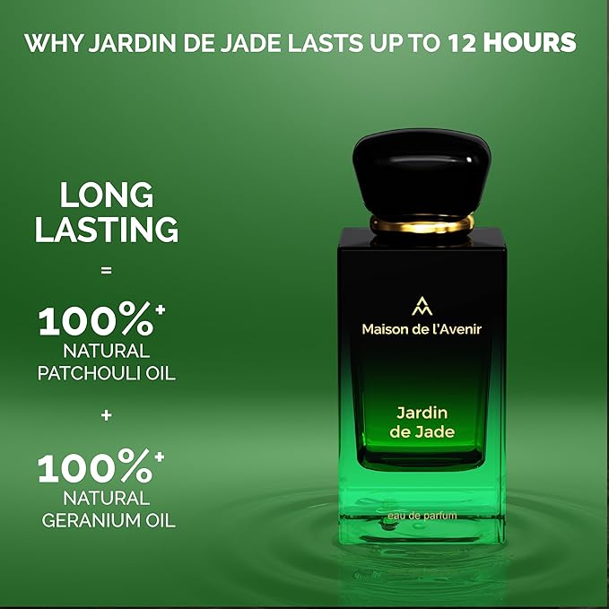 Maison de l'Avenir Jardin de Jade – AURA COLLECTION | Lush Fruity Floral Fragrance | Unisex Cologne & Perfume | Natural & Essential Oils | Eau de Parfum (36 Hours) | Made in UAE | 100ml / 3.4 fl. oz.