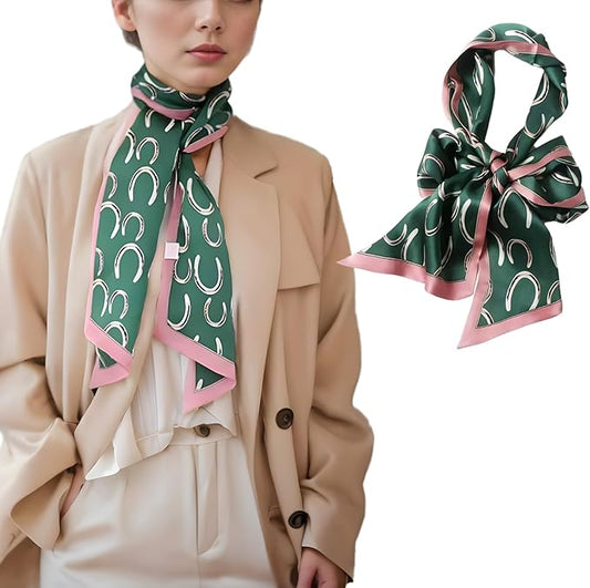 100% Mulberry Silk Ribbon Scarf for Hair Beach Head Wraps for Women Handbag accessories Necktie